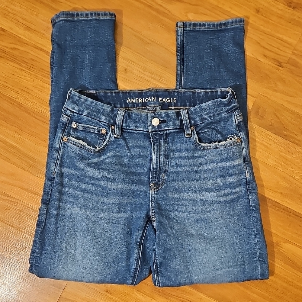 American Eagle Outfitters Dark Blue Skinny Jeans